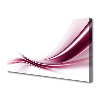 Canvas Wall art Abstract art red white grey