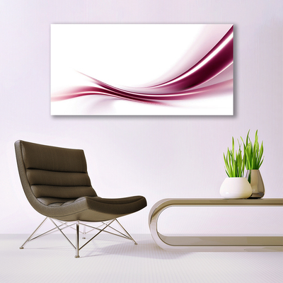 Canvas Wall art Abstract art red white grey