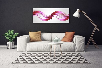 Canvas Wall art Abstract art pink brown white grey