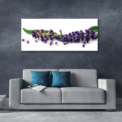 Canvas Wall art Petals floral purple green