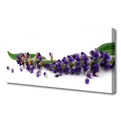 Canvas Wall art Petals floral purple green