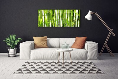 Canvas Wall art Bamboo stalks floral green