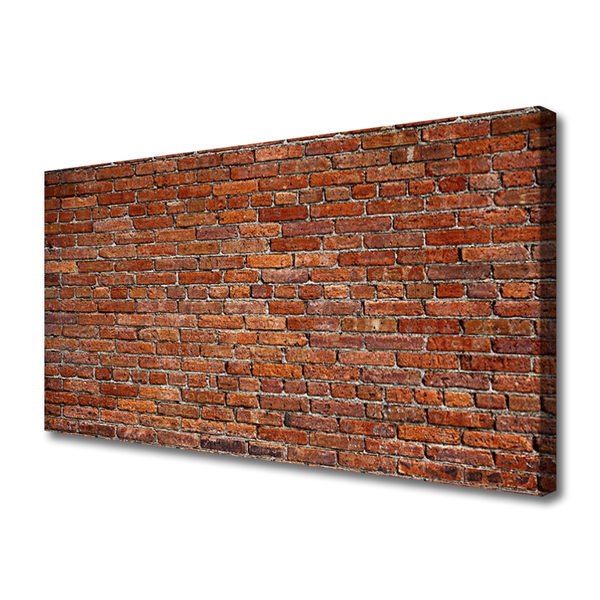 Canvas Wall art Bricks art brown