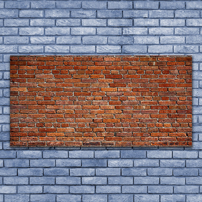 Canvas Wall art Bricks art brown