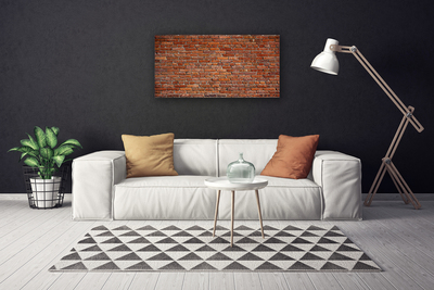 Canvas Wall art Bricks art brown