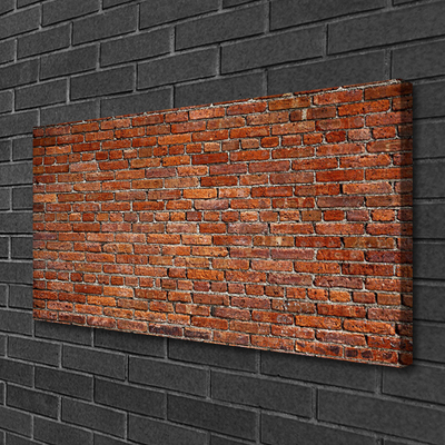 Canvas Wall art Bricks art brown