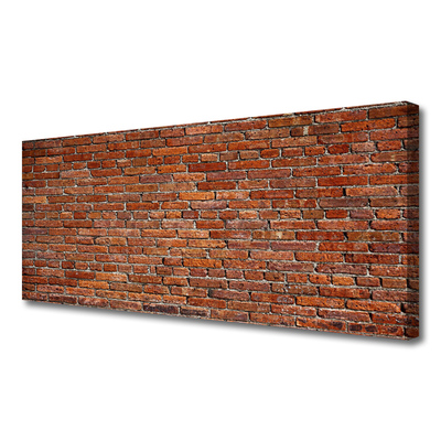 Canvas Wall art Bricks art brown