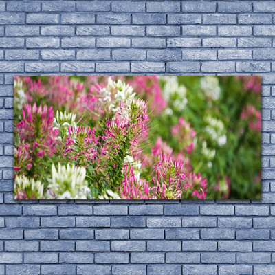 Canvas Wall art Flowers floral pink white green