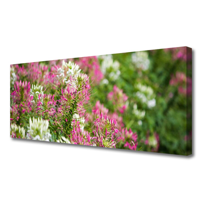 Canvas Wall art Flowers floral pink white green