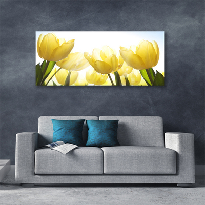 Canvas Wall art Tulips floral yellow