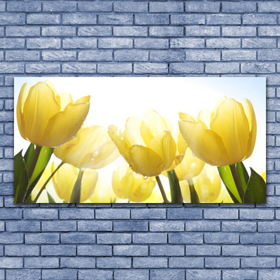 Canvas Wall art Tulips floral yellow