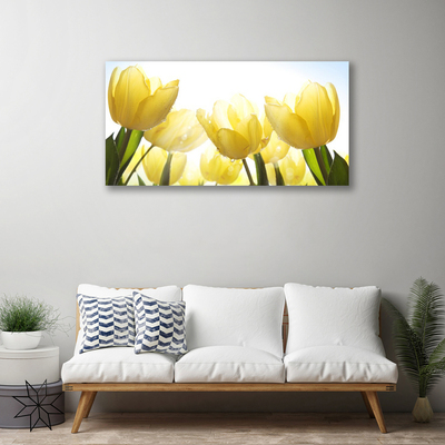 Canvas Wall art Tulips floral yellow