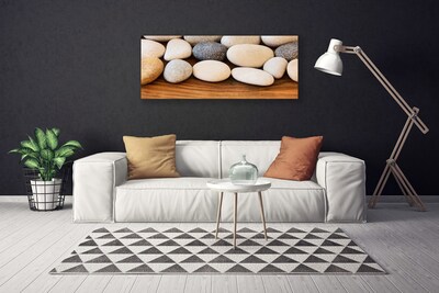 Canvas Wall art Stones art brown grey