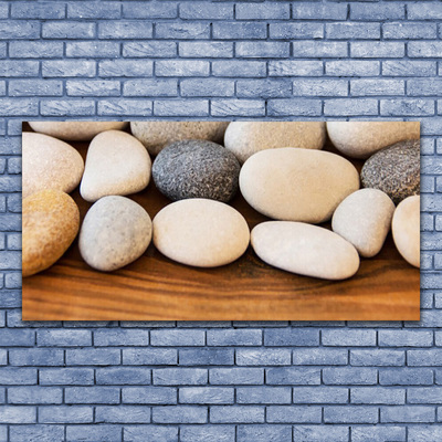 Canvas Wall art Stones art brown grey