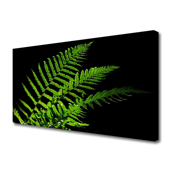 Canvas Wall art Leaves floral green