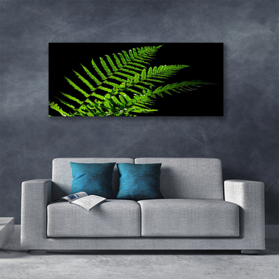 Canvas Wall art Leaves floral green