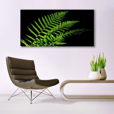 Canvas Wall art Leaves floral green