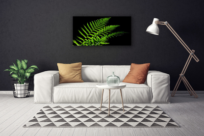 Canvas Wall art Leaves floral green