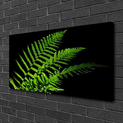 Canvas Wall art Leaves floral green