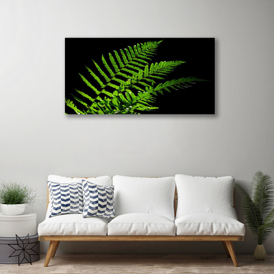 Canvas Wall art Leaves floral green