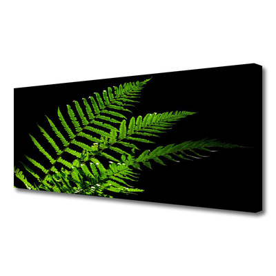 Canvas Wall art Leaves floral green