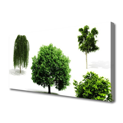 Canvas Wall art Trees nature brown green