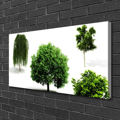 Canvas Wall art Trees nature brown green