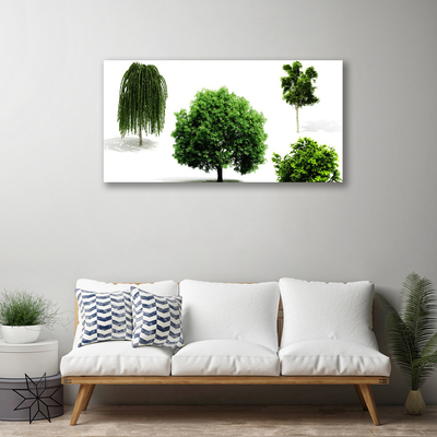 Canvas Wall art Trees nature brown green