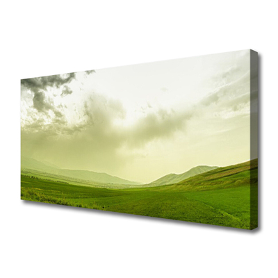 Canvas Wall art Meadow nature green