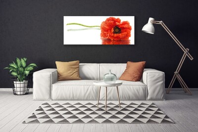 Canvas Wall art Flower floral red