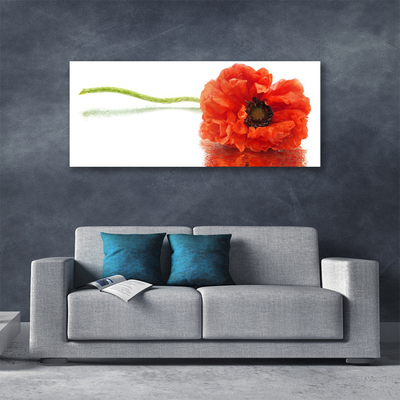 Canvas Wall art Flower floral red