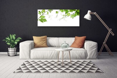 Canvas Wall art Branches leaves floral brown green