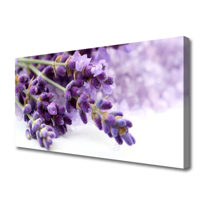 Canvas Wall art Flowers floral purple