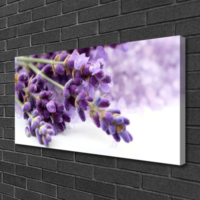 Canvas Wall art Flowers floral purple