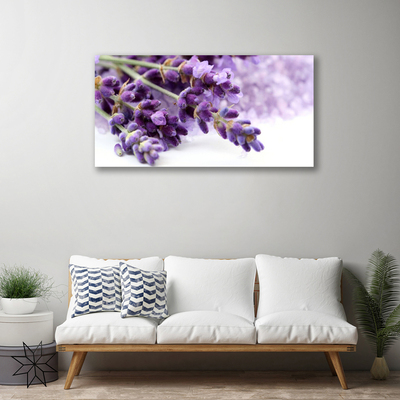 Canvas Wall art Flowers floral purple