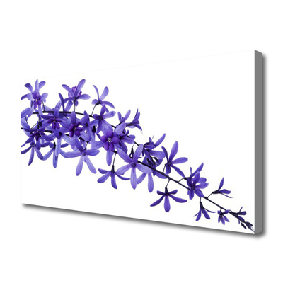 Canvas Wall art Flowers floral purple