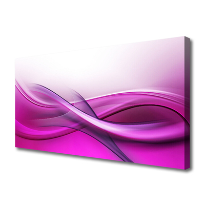 Canvas Wall art Abstract art pink white grey