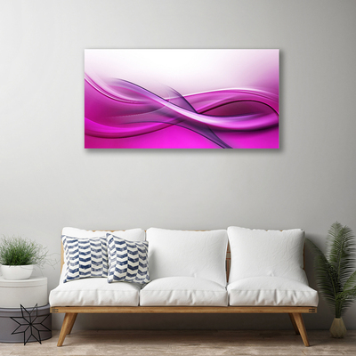 Canvas Wall art Abstract art pink white grey