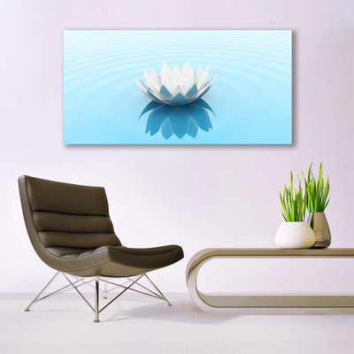 Canvas Wall art Flower floral white