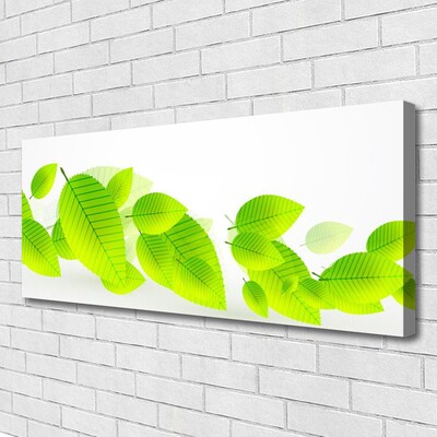 Canvas Wall art Leaves floral green