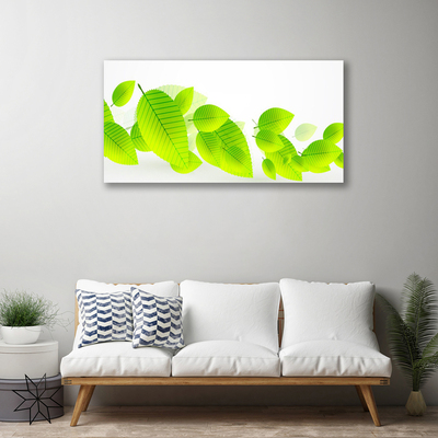 Canvas Wall art Leaves floral green