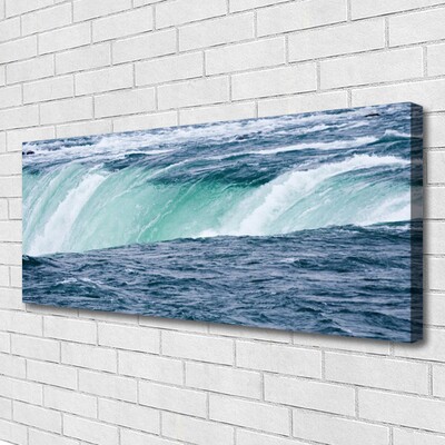 Canvas Wall art Waterfall nature blue