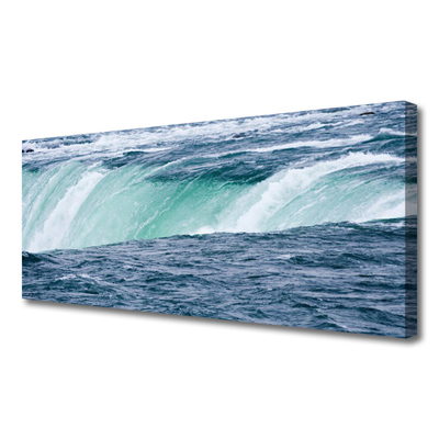 Canvas Wall art Waterfall nature blue