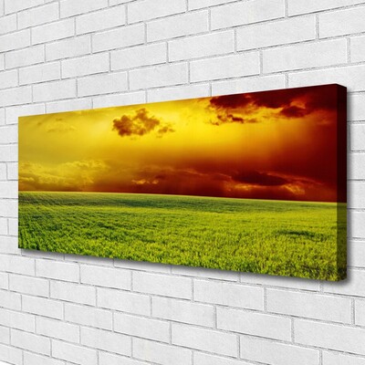 Canvas Wall art Field landscape green