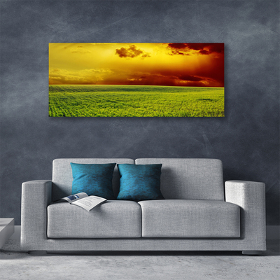 Canvas Wall art Field landscape green