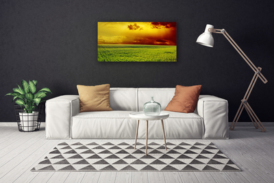 Canvas Wall art Field landscape green