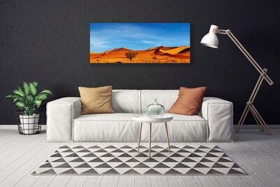 Canvas Wall art Desert landscape yellow