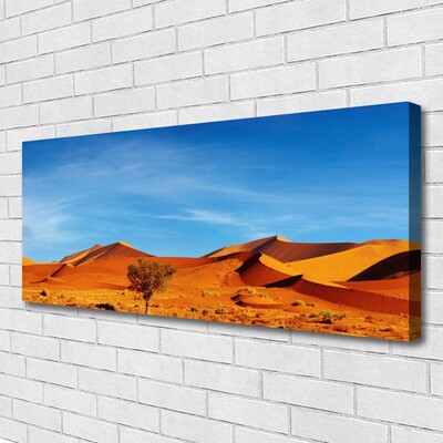 Canvas Wall art Desert landscape yellow