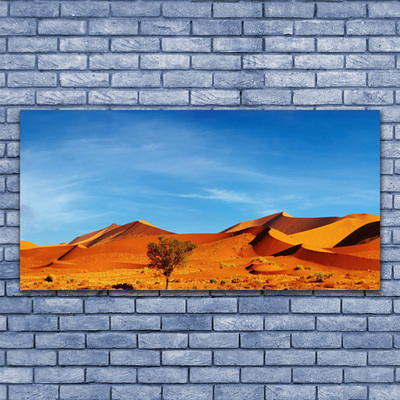 Canvas Wall art Desert landscape yellow