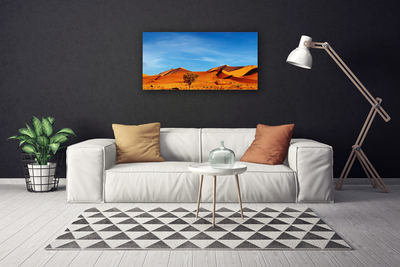 Canvas Wall art Desert landscape yellow